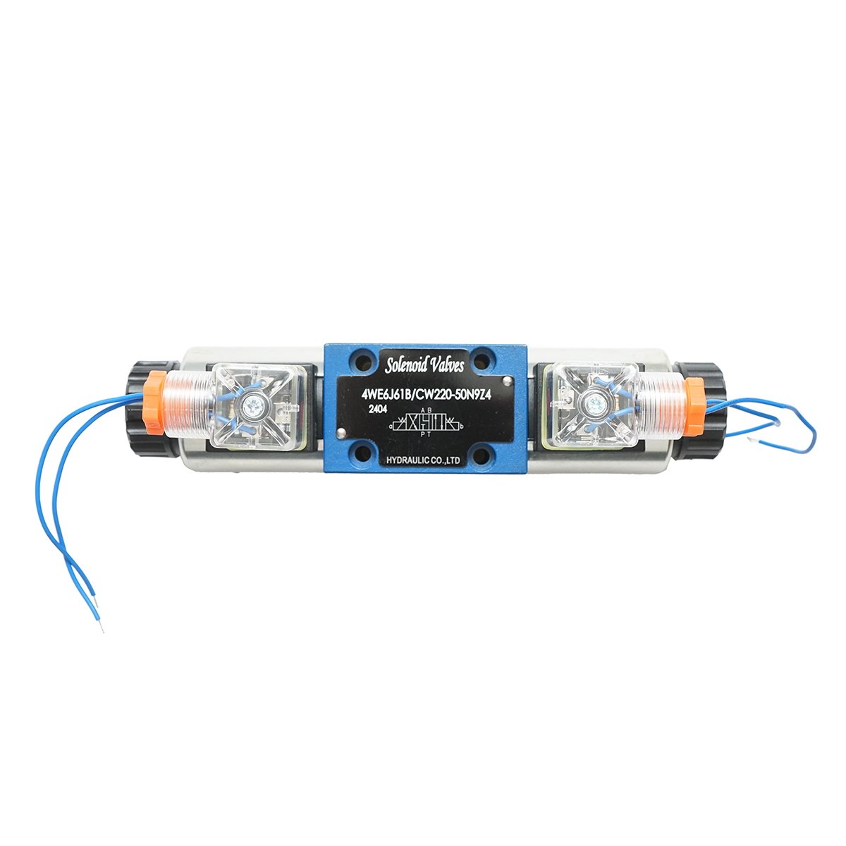 Electrovalva directionala AC220V pentru 6 cai control debit instalatii hidraulice HDQX2206J 4WE6J61B CW220-50N9Z4